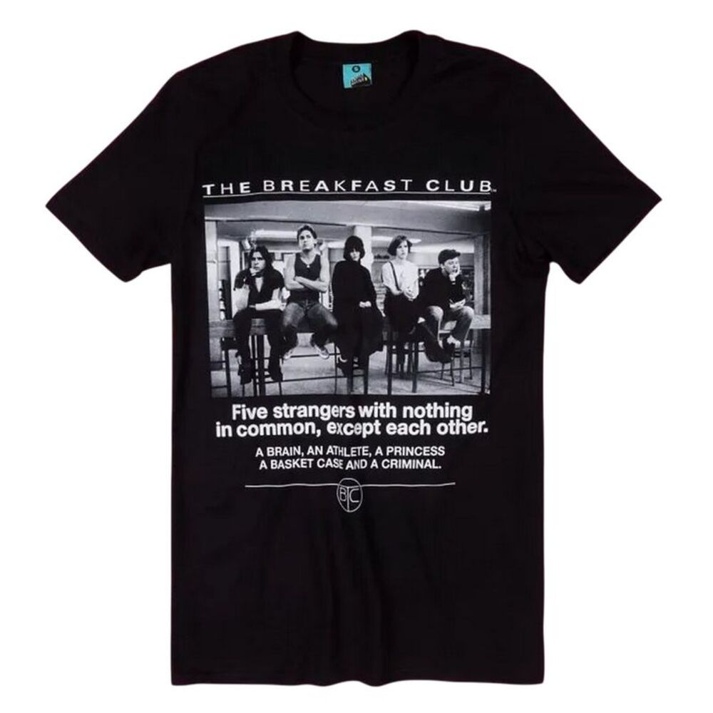 The Breakfast Club Unisex Adult Detention T-Shirt / Black